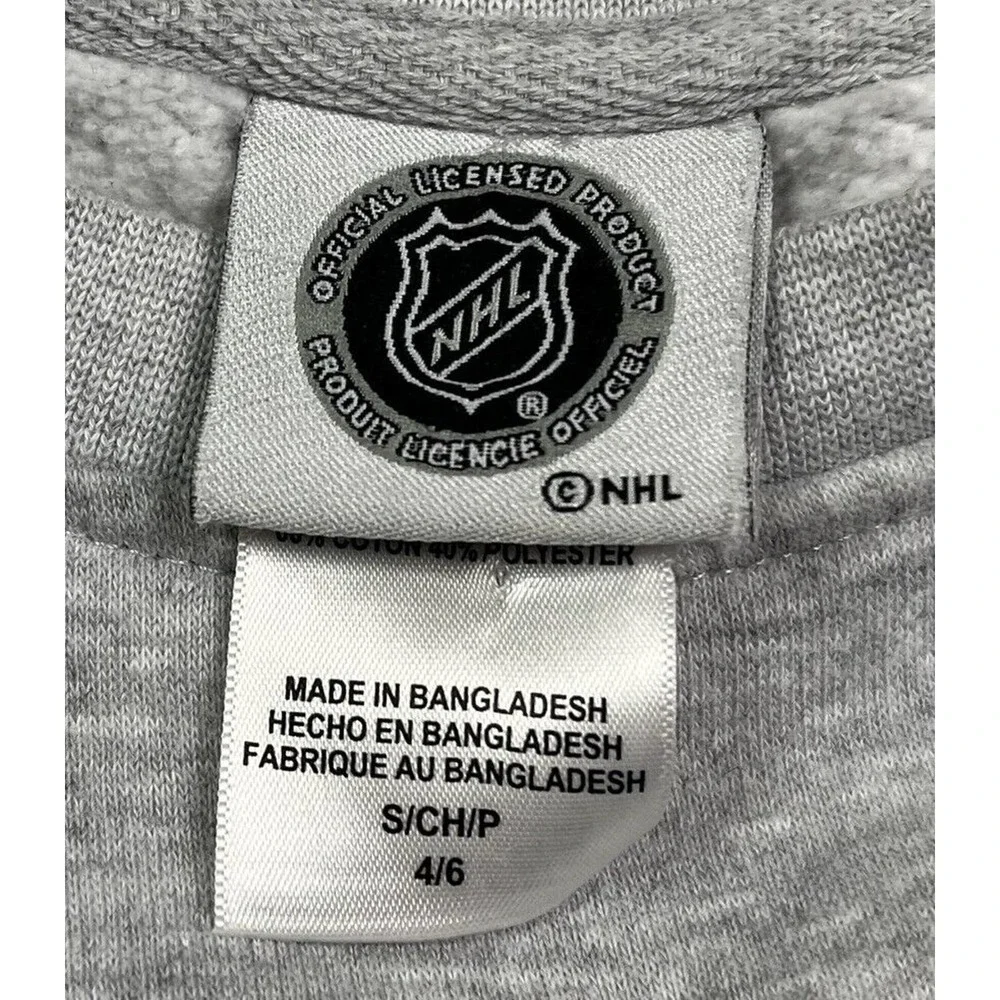 Minnesota Wild Crewneck Sweater Gray Hockey‎ Laces Sweatshirt NHL Size Small